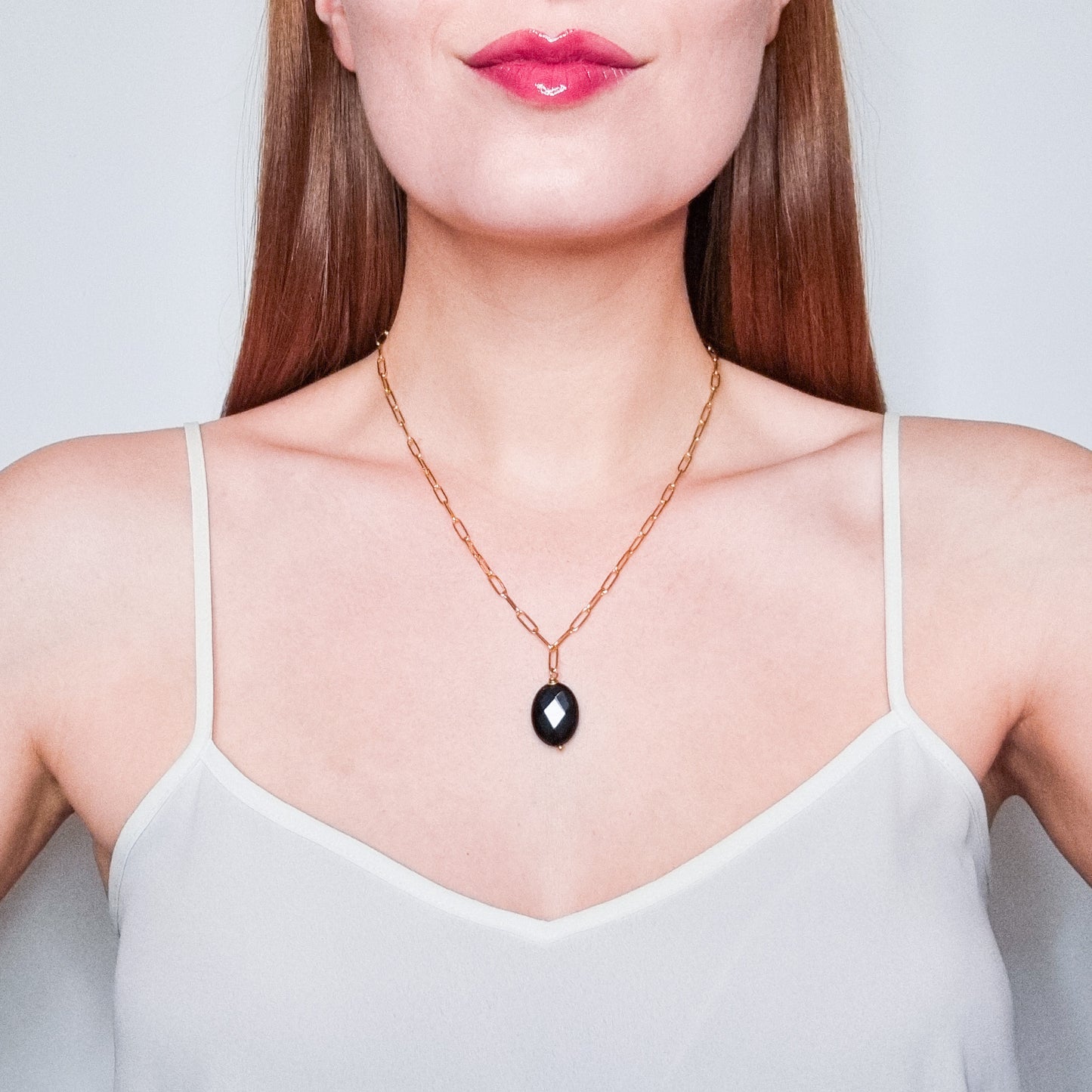 Collier Morticia Obsidienne