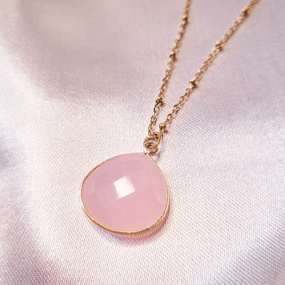 Collier Thalie Quartz Rose