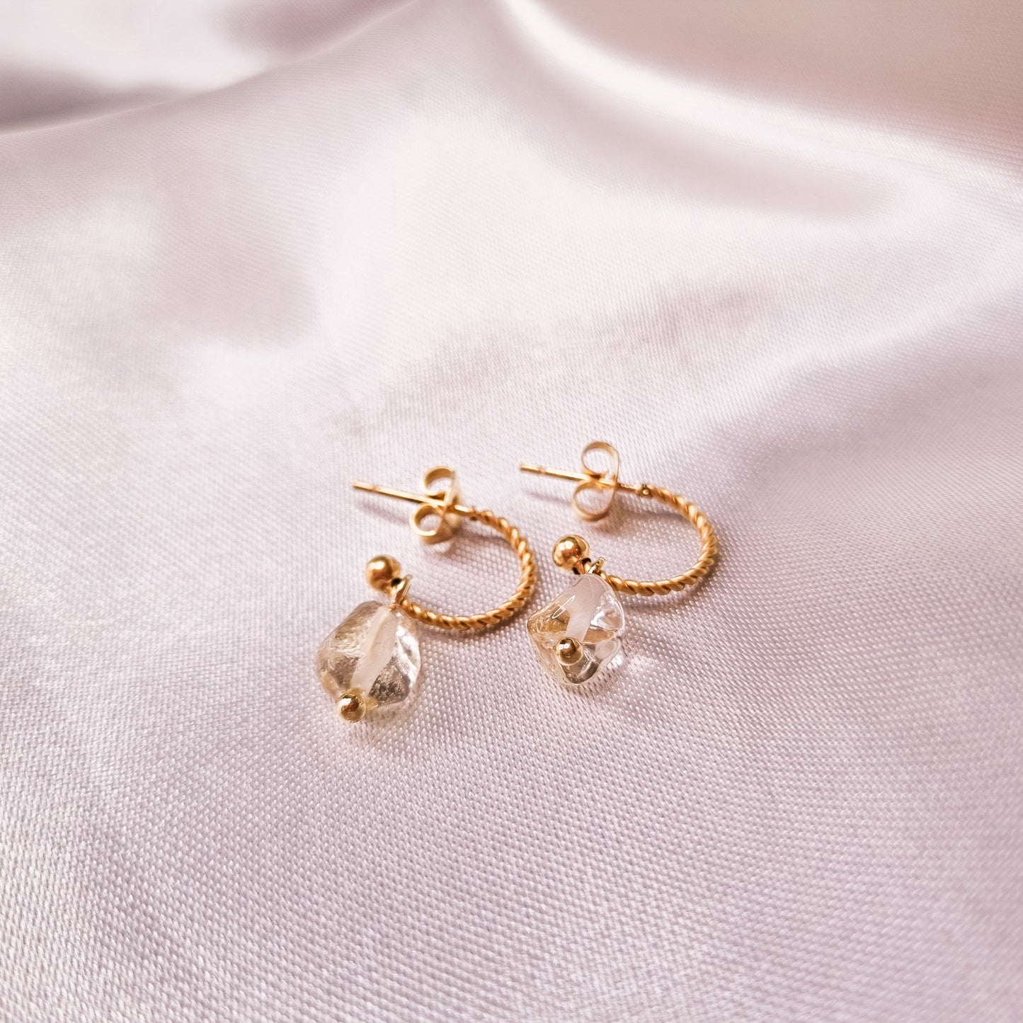 Boucles d'oreilles Gaïa Citrine